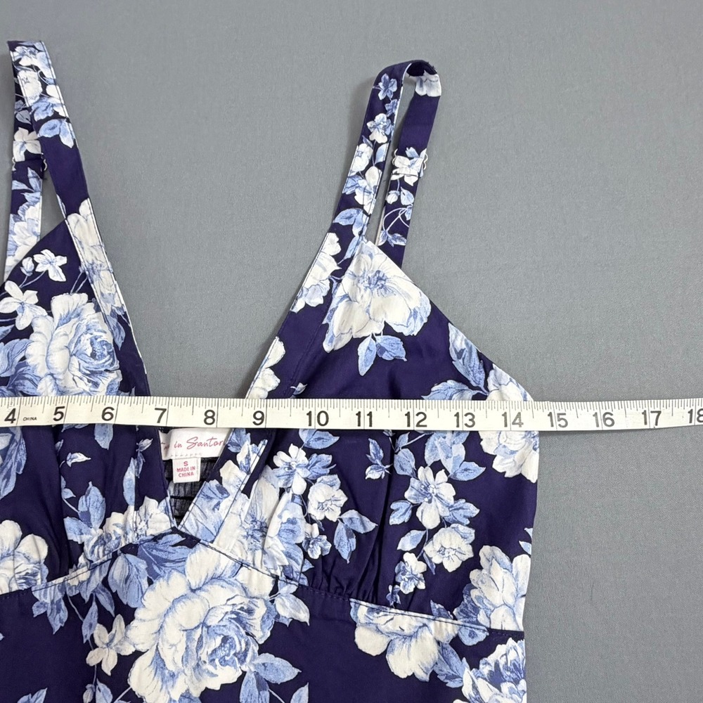 Meet Me in Santorini Floral Smocked Midi Dress Size S Resortcore Tomato Girl - Picture 7 of 9
